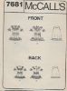 Picture of C4 McCALL'S 7681: VINTAGE GIRL'S DRESS SIZE 4 ONLY 