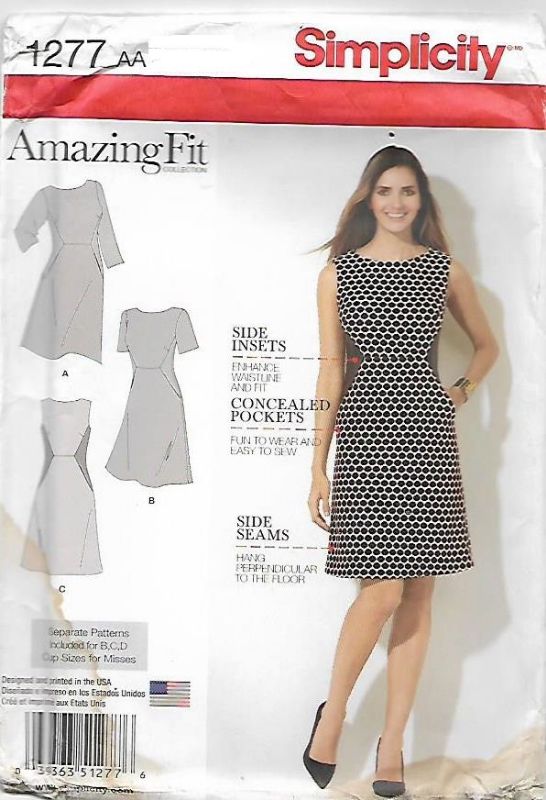 Picture of A46 SIMPLICITY 1277: AMAZING FIT  DRESS SIZE 20-26