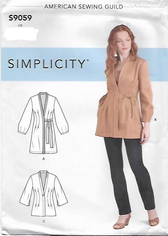 Picture of A52 SIMPLICITY S9059: JACKET OR TOP SIZE 16-24