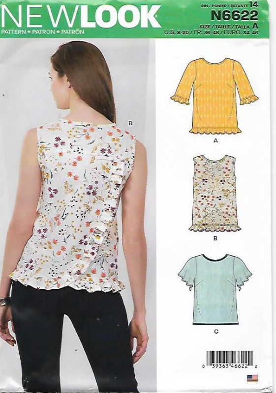 Picture of 8 NEW LOOK 6622:TOP SIZE 8-20