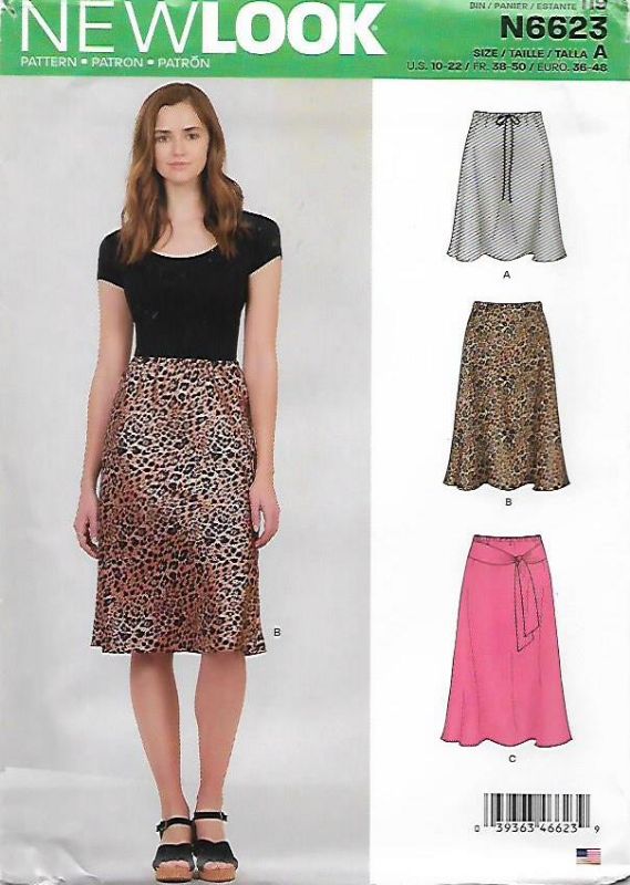 Picture of B13 NEW LOOK N6623:SKIRT SIZE 10-22