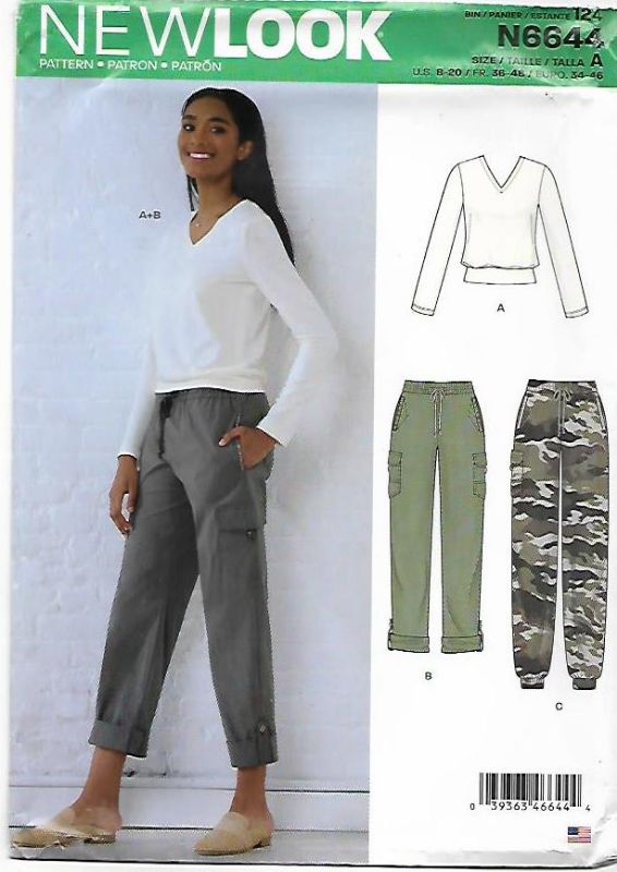 Picture of B232 NEW LOOK N6644:TOP & PANTS SIZE 8-20