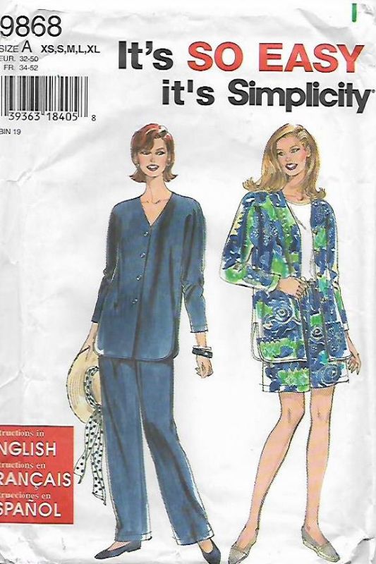 Picture of C300 SIMPLICITY 9868:TOP & PANTS SIZE 6-24