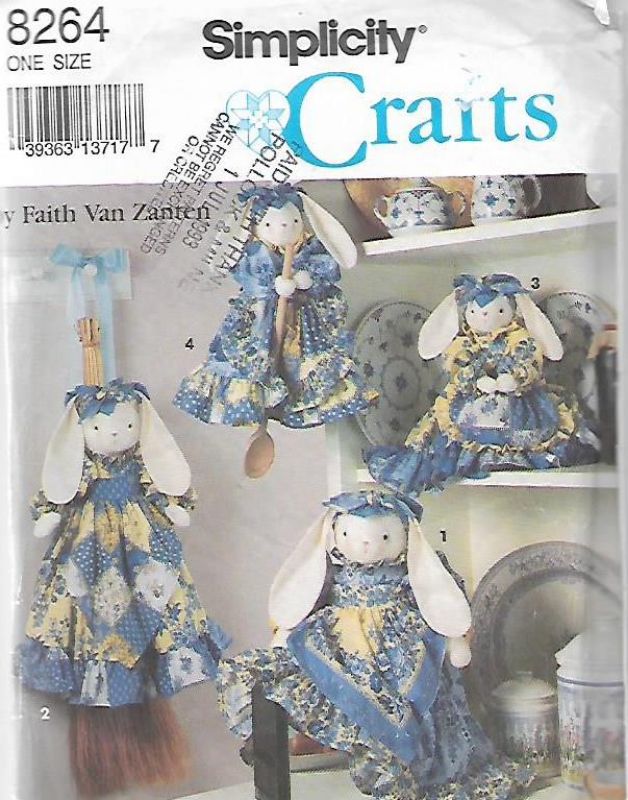 Picture of E5 SIMPLICITY 8264:TOY BUNNYS SIZE 45"/115cm