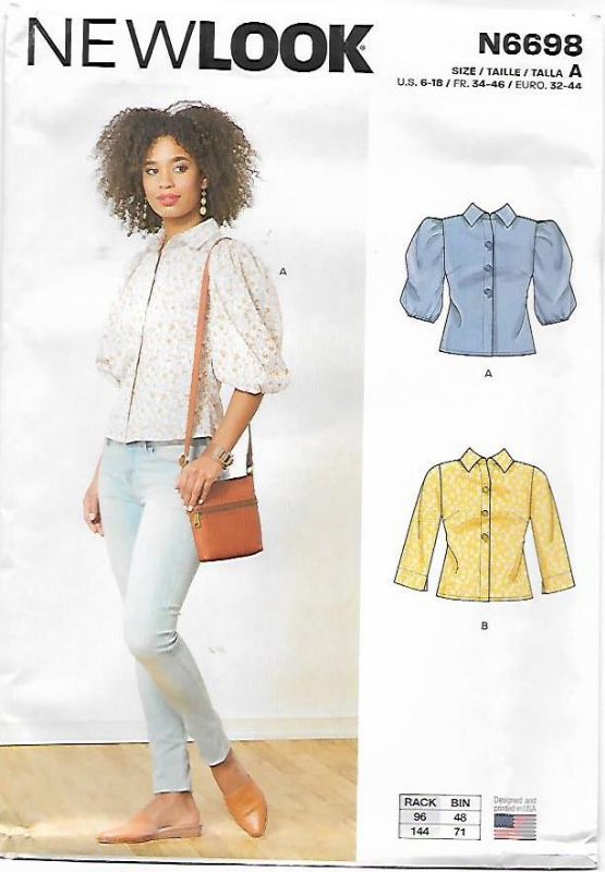 Picture of 106 NEW LOOK N6698: BLOUSE SIZE 6-18