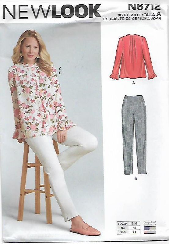 Picture of 107 NEW LOOK N6712: TOP & PANTS SIZE 6-18
