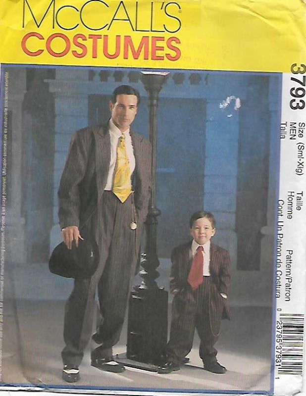 Picture of C135 McCALL'S 3793: MEN'S & BOYS COSTUME SIZE MEN S-XL & BOYS  3-8