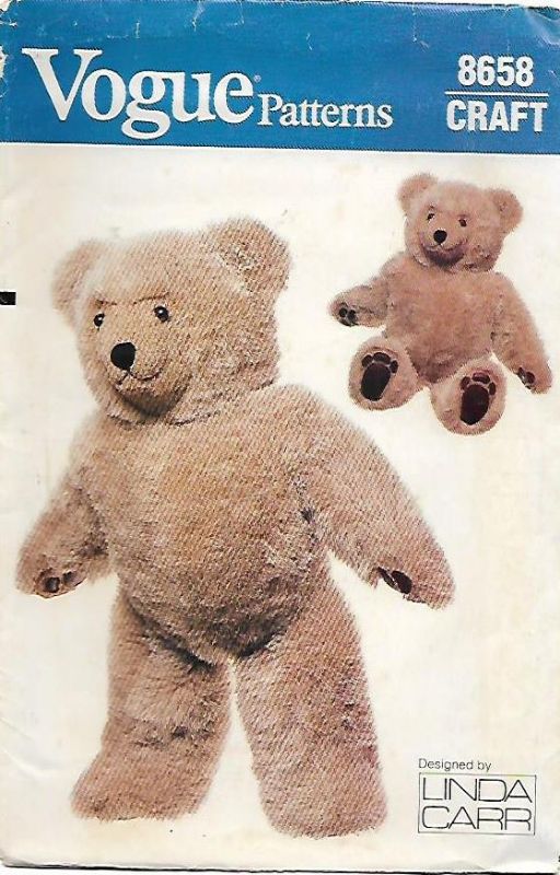 Picture of A62 VOGUE 8658: TEDDY BEAR PATTERN SIZE 23"