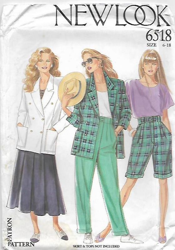 Picture of A57 NEW LOOK 6518: JACKET, PANTS & SHORTS SIZE 6-18