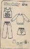 Picture of A90 SIMPLICITY 8714: KNIT SWEATSHIRT, TANK TOP & PANTS SIZE 5-6
