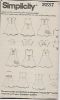 Picture of C241 SIMPLICITY 2237: GIRL'S DRESS, BOLERO & HAT SIZE 6M-3