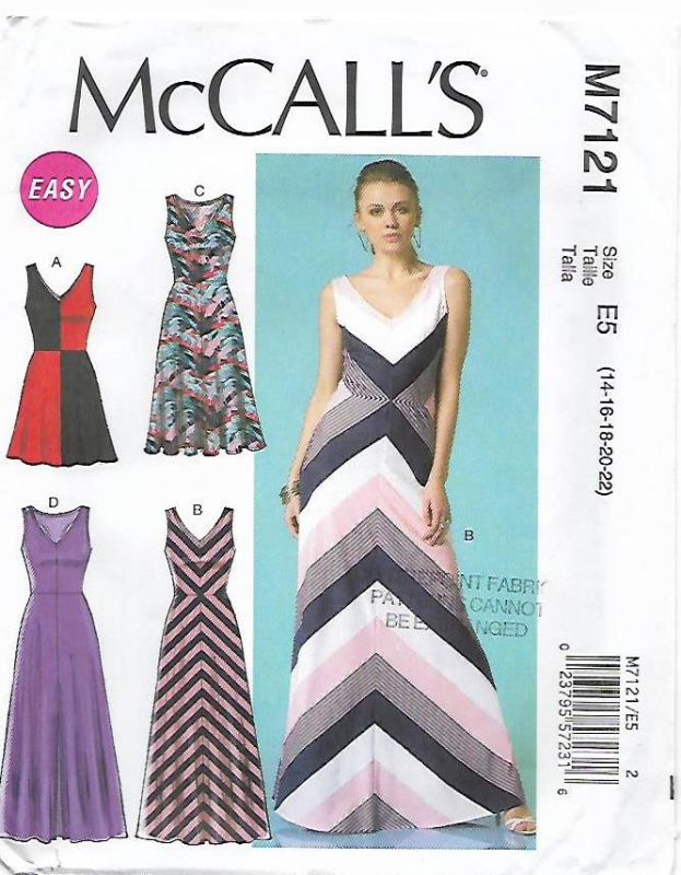 Picture of C135 McCALL'S M7121: DRESS SIZE 14-22