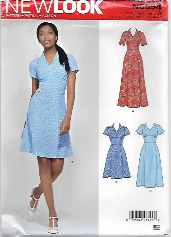 Picture of 62 NEW LOOK N6594: DRESS SIZE 8-20 