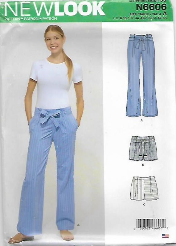 Picture of B224 NEW LOOK N6606: PANTS SIZE 6-18