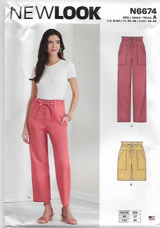 Picture of B112 NEW LOOK N6674: PANT'S & SHORTS SIZE 8-20
