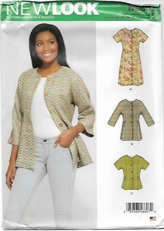 Picture of B239 NEW LOOK N6607: DRESS, JACKET & TOP SIZE 10-22