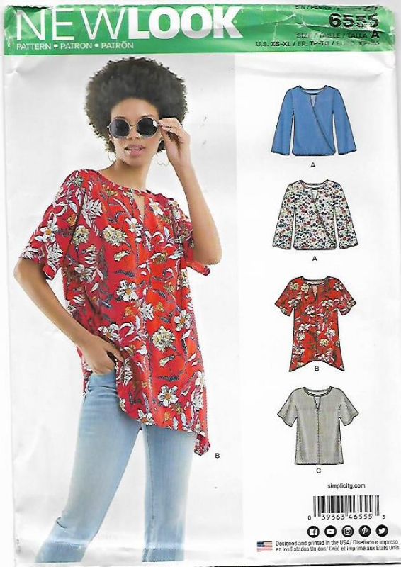 Picture of B185  NEW LOOK 6555: TOP SIZE 6-24