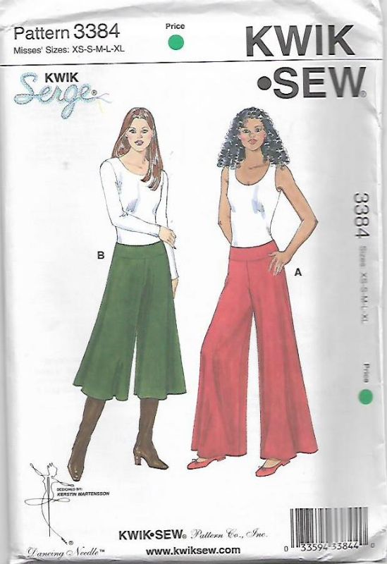 Picture of A15 KWIK*SEW 3384: PANTS SIZE XS-XL