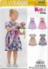 Picture of B196 NEW LOOK 6548: GIRL'S DRESS SIZE 3-8