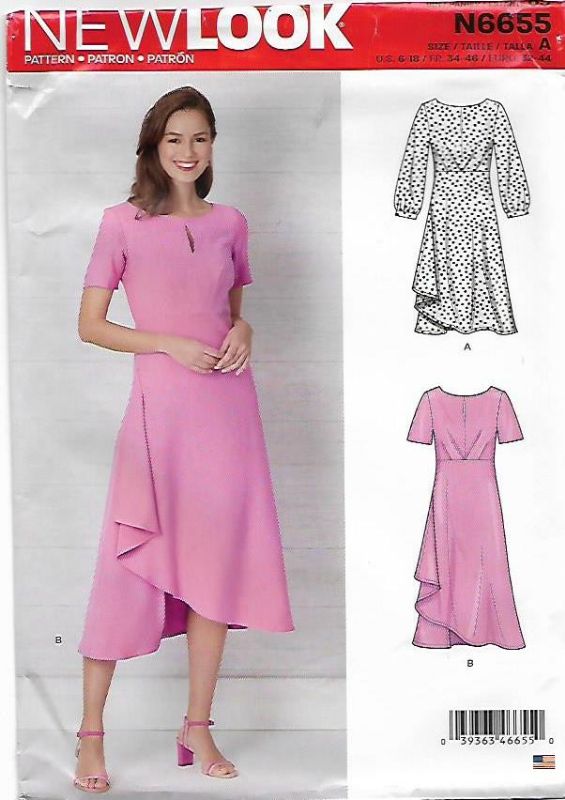 Picture of B36 NEW LOOK N6655: DRESS SIZE 6-18