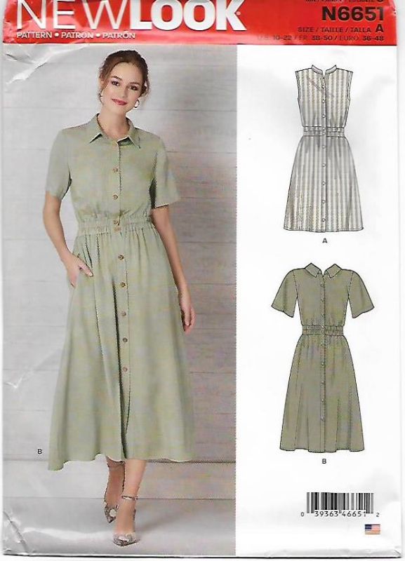 Picture of B181 NEW LOOK N6651: DRESS SIZE 10-22