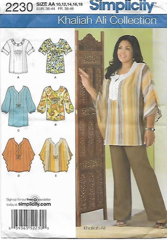 Picture of B199 SIMPLICITY 2230: TOPS SIZE 10-18
