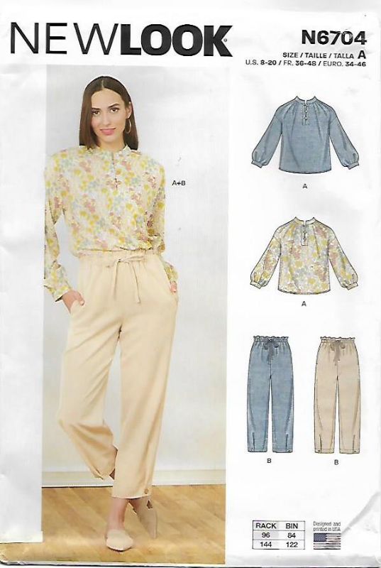 Picture of B229 NEW LOOK N6704: TOP & PANTS SIZE 8-20