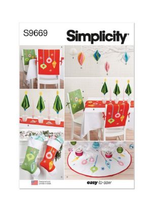 Picture of X1 SIMPLICITY S9669: CHRISTMAS DECOR ONE SIZE 