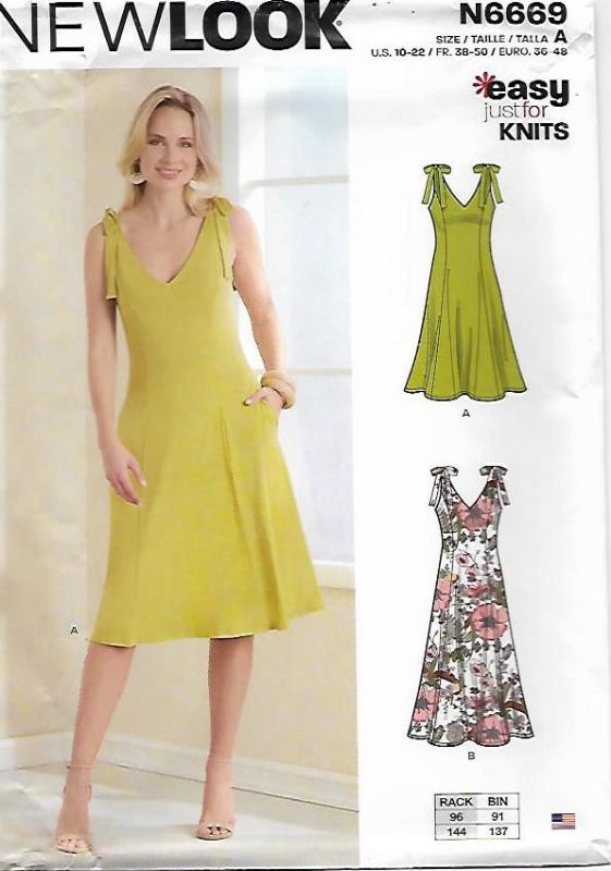 Picture of B224 NEW LOOK N6669: SUMMER DRESS SIZE 10-22