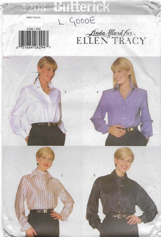 Picture of C327 BUTTERICK 5208: SHIRT SIZE 8-12