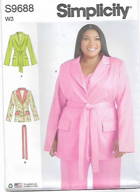 Picture of B113 SIMPLICITY S9688: JACKET WITH BELT SIZE 10-18