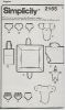 Picture of B276 SIMPLICITY 2165: BABIES ACCESSORIES ONE SIZE 