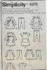 Picture of B12 SIMPLICITY 8270: GIRL'S DRESS & PANTS SIZE 6M-4