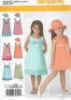 Picture of B141 SIMPLICITY 3859: GIRL'S DRESS & HAT SIZE 3-8