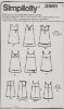 Picture of B141 SIMPLICITY 3859: GIRL'S DRESS & HAT SIZE 3-8