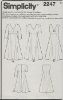 Picture of B237  SIMPLICITY 2247: DRESS SIZE 20-28