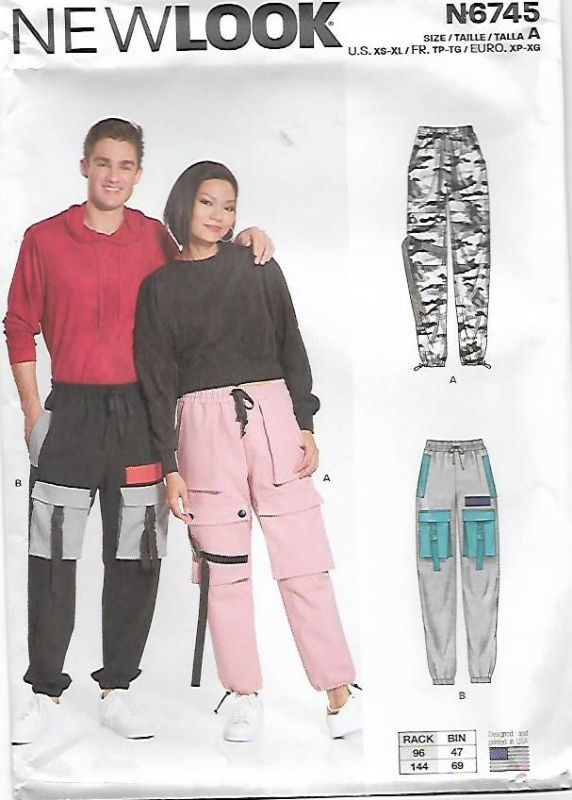 Picture of B7 NEW LOOK N6745: MEN'S PANTS SIZE XS-XL