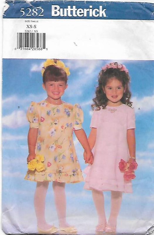 Picture of C324 BUTTERICK 5282: GIRL'S DRESS SIZE 2-4