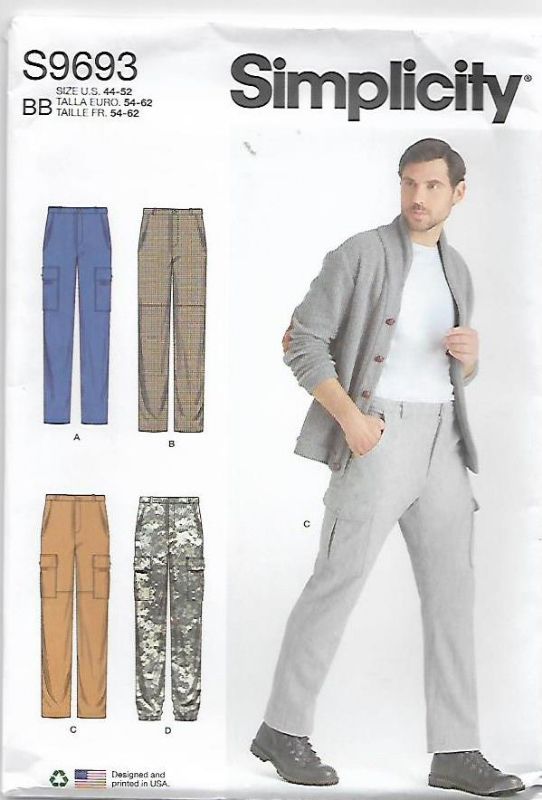 Picture of 31 SIMPLICITY S9693: MEN'S PANTS SIZE 44-52 WAIST 