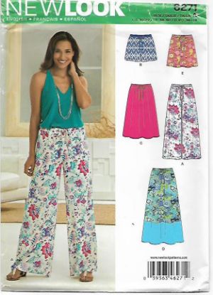 Picture of B262 NEW LOOK 6271: PANTS, SKIRT & SHIRTS SIZE 10-22
