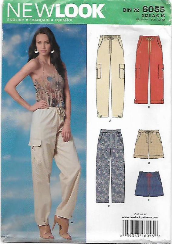 Picture of B236 NEW LOOK 6055: PANTS & SHORTS SIZE 6-16