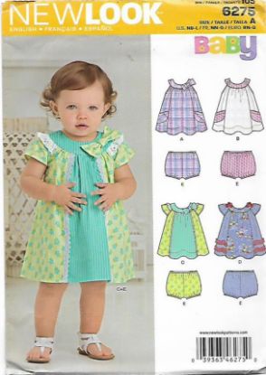 Picture of 102 NEW LOOK 6275: BABY GIRL DRESS & PANTS SIZE NB-12M