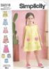 Picture of B128 SIMPLICITY S9318:  GIRL'S DRESS  & SHORTS SIZE 1-4