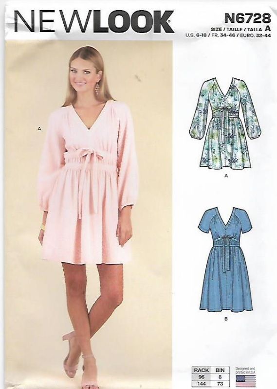 Picture of B181 NEW LOOK N6728: DRESS SIZE 6-18