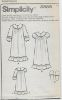 Picture of F19 SIMPLICITY 3586: GIRL'S NIGHGOWN & SLIPPERS SIZE 2-6
