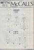 Picture of 74 McCALL'S M7774: DRESS SIZE 14-22