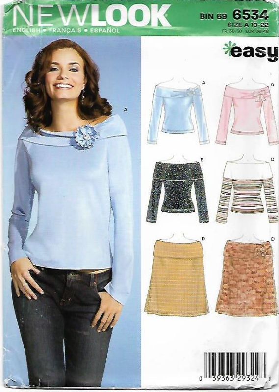 Picture of C286 NEW LOOK 6534: TOPS SIZE 10-22