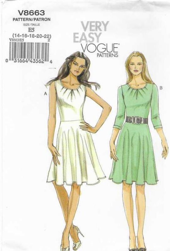 Picture of C7 VOGUE V8663: DRESS SIZE 14-22