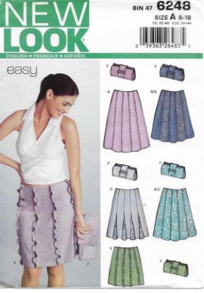 Picture of B223 NEW LOOK 6248: SKIRT & BAG SIZE 8-18