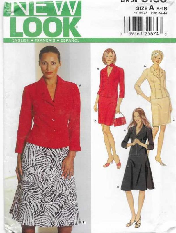 Picture of A36 NEW LOOK 6159: JACKET & SKIRT SIZE 8-18